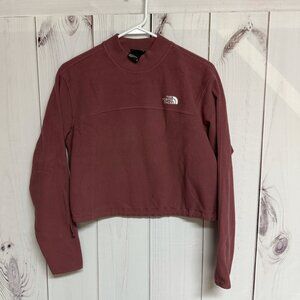 The North Face 2000 TKA Mock Neck Women’s M Rose Cropped Fleece EUC